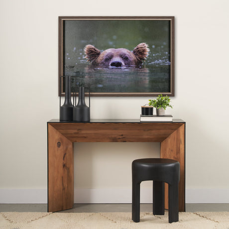 Peeking Out by Mercana Studio a Hand Embellished Textured Framed Photo Art Print by Mercana at Eve Furniture