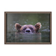 Peeking Out by Mercana Studio a Hand Embellished Textured Framed Photo Art Print by Mercana at Eve Furniture