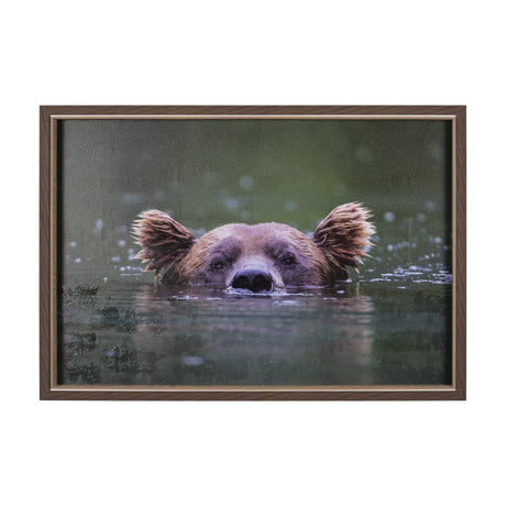 Peeking Out by Mercana Studio a Hand Embellished Textured Framed Photo Art Print by Mercana at Eve Furniture