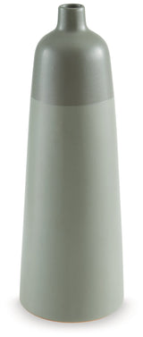 Peerland Sage Green Vase by ASHLEY FURNITURE at Eve Furniture