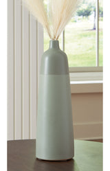 Peerland Sage Green Vase by ASHLEY FURNITURE at Eve Furniture