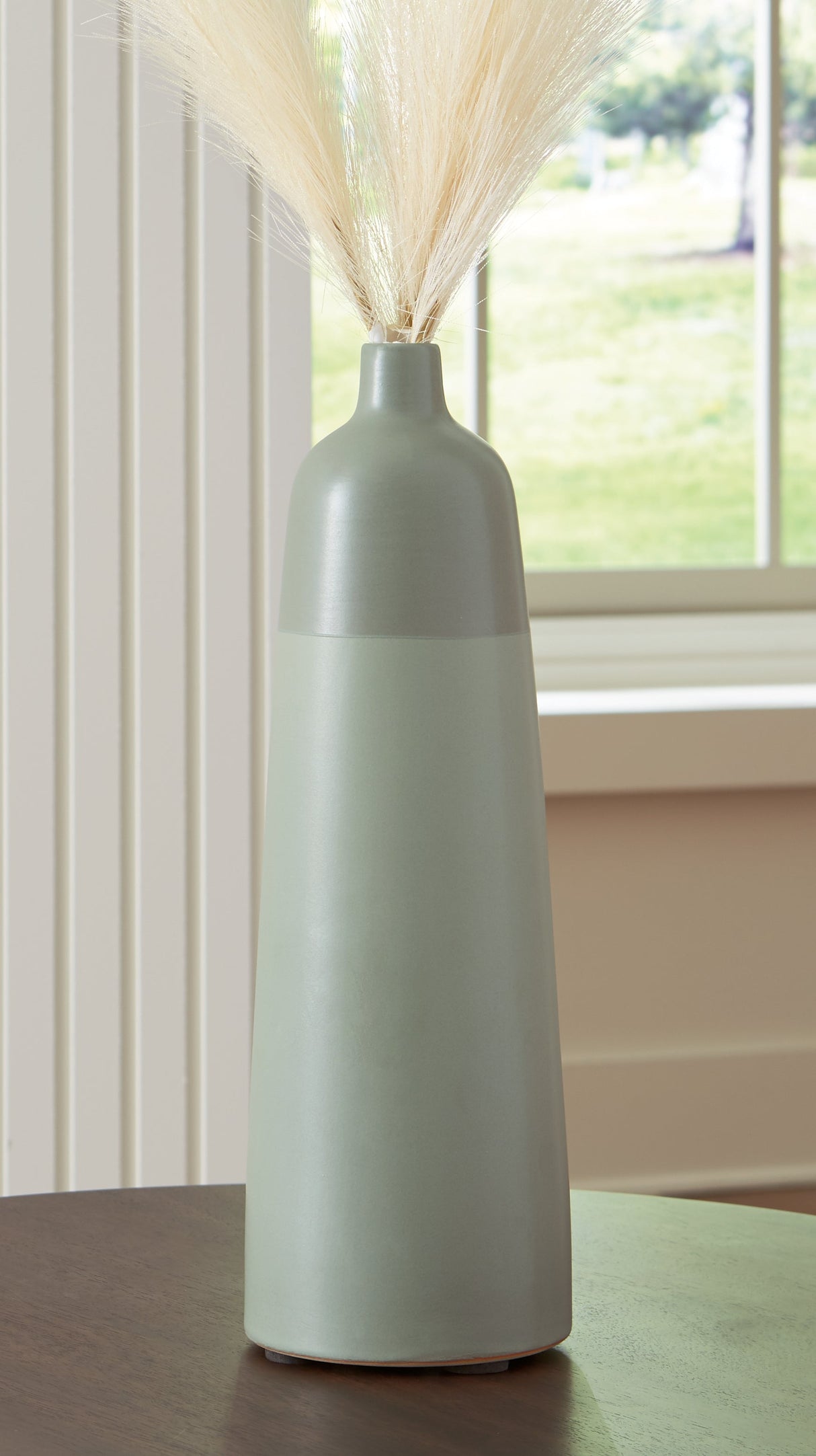 Peerland Sage Green Vase by ASHLEY FURNITURE at Eve Furniture