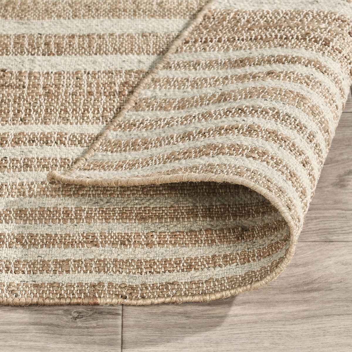 Pego Stripe Natural Multi Rug by Classic Home at Eve Furniture