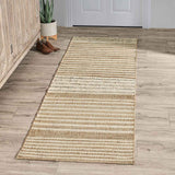 Pego Stripe Natural Multi Rug by Classic Home at Eve Furniture
