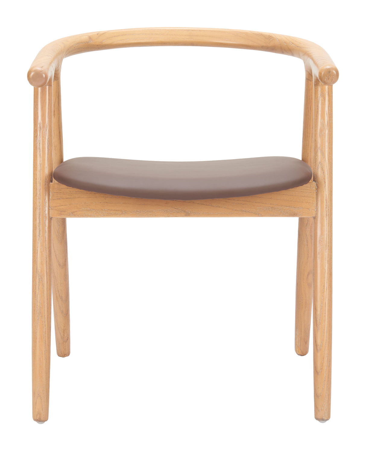 Peker Brown & Natural Dining Chair (Set of 2) by Zuomod at Eve Furniture