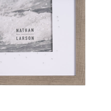 Pelican Beach by Nathan Larson a Hand Embellished Framed Photo Art Print Matted under Glass by Mercana at Eve Furniture