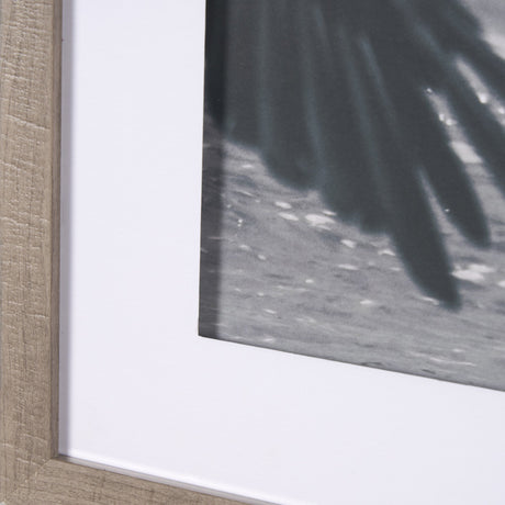 Pelican Beach by Nathan Larson a Hand Embellished Framed Photo Art Print Matted under Glass by Mercana at Eve Furniture