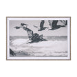 Pelican Beach by Nathan Larson a Hand Embellished Framed Photo Art Print Matted under Glass by Mercana at Eve Furniture