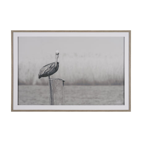 Pelican Stories by Nathan Larson Framed Art Print Matted under Glass by Mercana at Eve Furniture