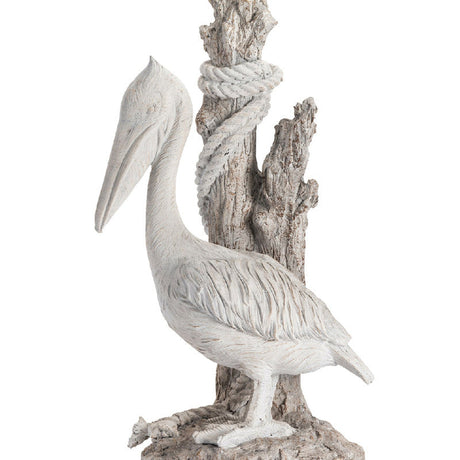 Pelican White Table Lamp by Crestview at Eve Furniture