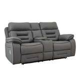 Pelin Gray Power Reclining Loveseat