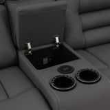 Pelin Gray Power Reclining Loveseat