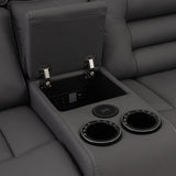 Pelin Gray Power Reclining Sofa & Loveseat