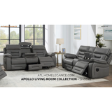 Pelin Gray Power Reclining Sofa & Loveseat
