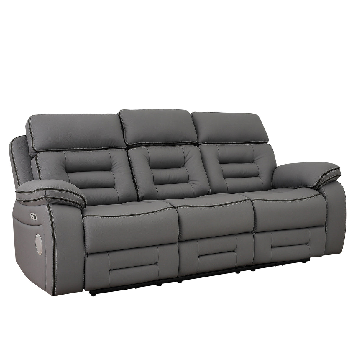 Pelin Gray Power Reclining Sofa & Loveseat