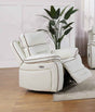 Pelin White Power Recliner