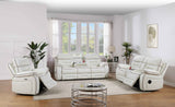 Pelin White Power Reclining Living Room Set