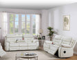 Pelin White Power Reclining Sofa