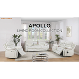 Pelin White Power Reclining Sofa & Loveseat