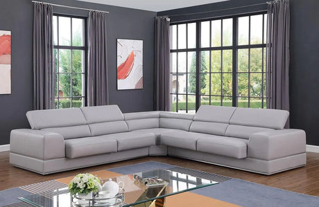Pella Light Grey Sectional by New Era Innovations at Eve Furniture