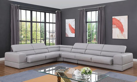Pella Light Grey Sectional by New Era Innovations at Eve Furniture