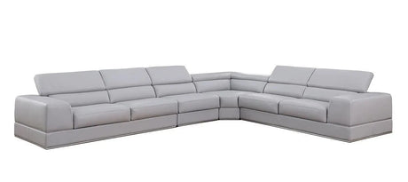 Pella Light Grey Sectional by New Era Innovations at Eve Furniture