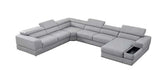 Pella LT. Grey Right Arm Facing (RAF) Power Reclining Sectional by New Era Innovations at Eve Furniture