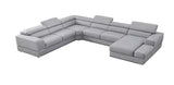 Pella LT. Grey Right Arm Facing (RAF) Power Reclining Sectional by New Era Innovations at Eve Furniture