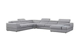 Pella LT. Grey Right Arm Facing (RAF) Power Reclining Sectional by New Era Innovations at Eve Furniture