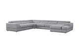 Pella LT. Grey Right Arm Facing (RAF) Power Reclining Sectional by New Era Innovations at Eve Furniture