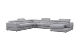 Pella LT. Grey Right Arm Facing (RAF) Power Reclining Sectional by New Era Innovations at Eve Furniture