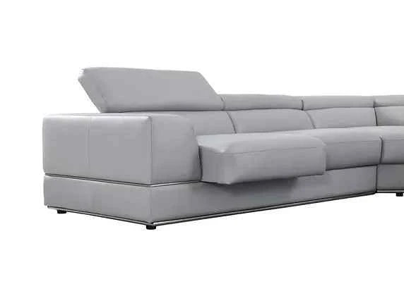 Pella LT. Grey Right Arm Facing (RAF) Power Reclining Sectional by New Era Innovations at Eve Furniture