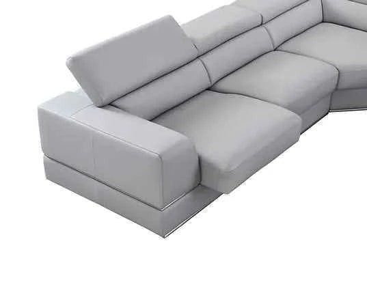 Pella LT. Grey Right Arm Facing (RAF) Power Reclining Sectional by New Era Innovations at Eve Furniture