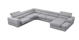 Pella LT. Grey Right Arm Facing (RAF) Power Reclining Sectional by New Era Innovations at Eve Furniture