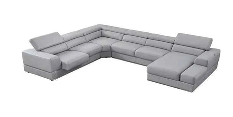 Pella LT. Grey Right Arm Facing (RAF) Power Reclining Sectional by New Era Innovations at Eve Furniture