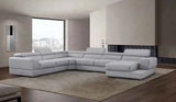 Pella LT. Grey Right Arm Facing (RAF) Power Reclining Sectional by New Era Innovations at Eve Furniture
