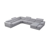 Pella LT. Grey Right Arm Facing (RAF) Sectional by New Era Innovations at Eve Furniture