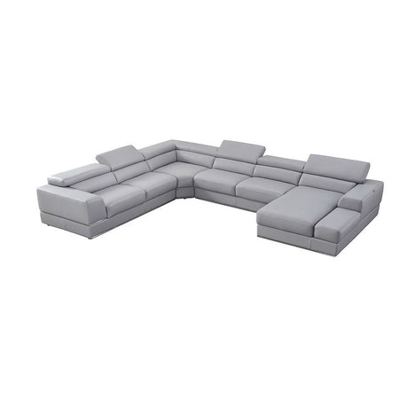 Pella LT. Grey Right Arm Facing (RAF) Sectional by New Era Innovations at Eve Furniture