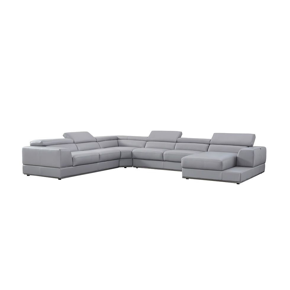 Pella LT. Grey Right Arm Facing (RAF) Sectional by New Era Innovations at Eve Furniture