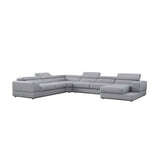 Pella LT. Grey Right Arm Facing (RAF) Sectional by New Era Innovations at Eve Furniture