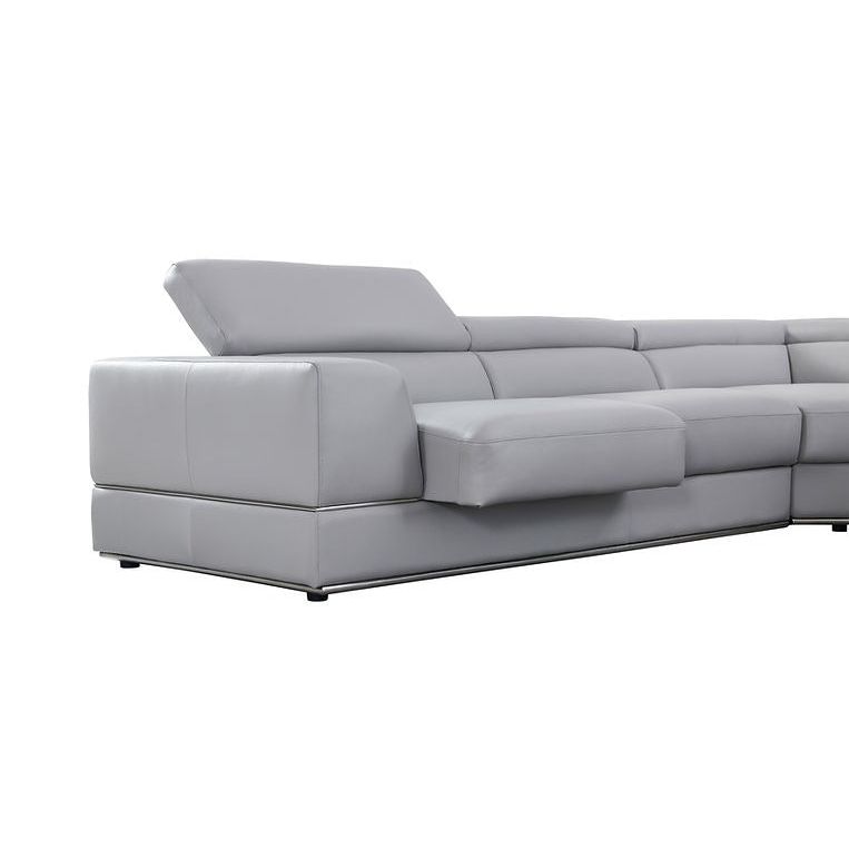 Pella LT. Grey Right Arm Facing (RAF) Sectional by New Era Innovations at Eve Furniture