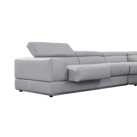 Pella LT. Grey Right Arm Facing (RAF) Sectional by New Era Innovations at Eve Furniture