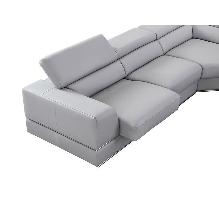 Pella LT. Grey Right Arm Facing (RAF) Sectional by New Era Innovations at Eve Furniture