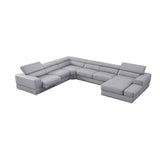 Pella LT. Grey Right Arm Facing (RAF) Sectional by New Era Innovations at Eve Furniture