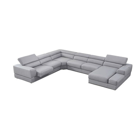 Pella LT. Grey Right Arm Facing (RAF) Sectional by New Era Innovations at Eve Furniture