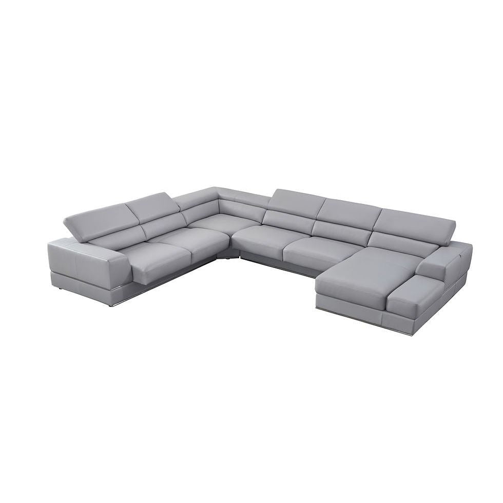 Pella LT. Grey Right Arm Facing (RAF) Sectional by New Era Innovations at Eve Furniture