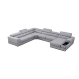Pella LT. Grey Right Arm Facing (RAF) Sectional by New Era Innovations at Eve Furniture