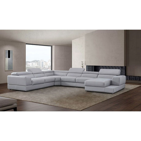 Pella LT. Grey Right Arm Facing (RAF) Sectional by New Era Innovations at Eve Furniture