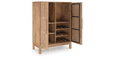 Pellamour Natural Brown Bar Cabinet by Ashley at Eve Furniture