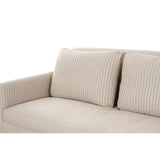 Pellicano Beige Stripe Sofa by Moe's Home at Eve Furniture